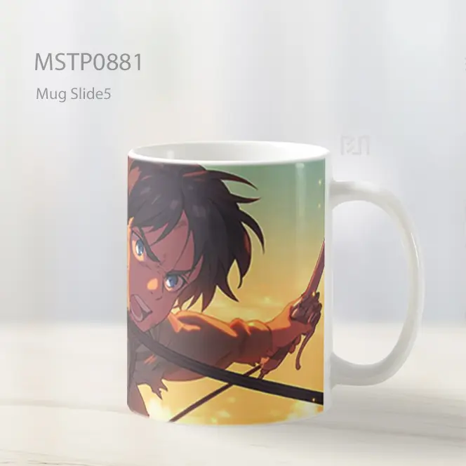 Eren Yeager Attack On Titan Gear Mug MSTP0881 - All-side / Desain