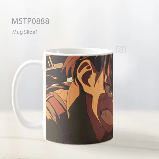 Eren Yeager Ekspresi Marah Mug MSTP0888 - All-side / Desain