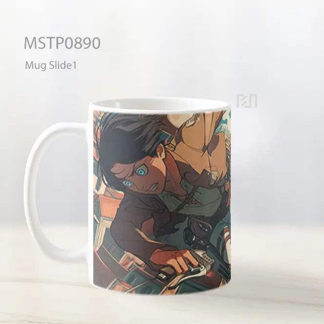 Eren Yeager Keren Aot Mug MSTP0890 - All-side / Desain