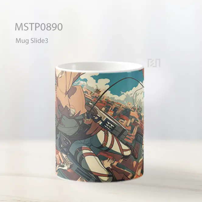 Eren Yeager Keren Aot Mug MSTP0890 - All-side / Desain