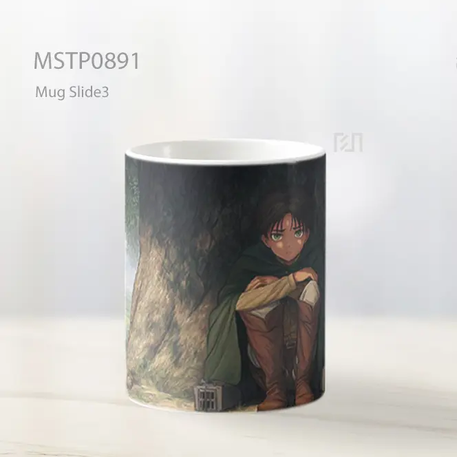 Eren Yeager Merenung Di Bawah Pohon Mug MSTP0891 - All-side / Desain