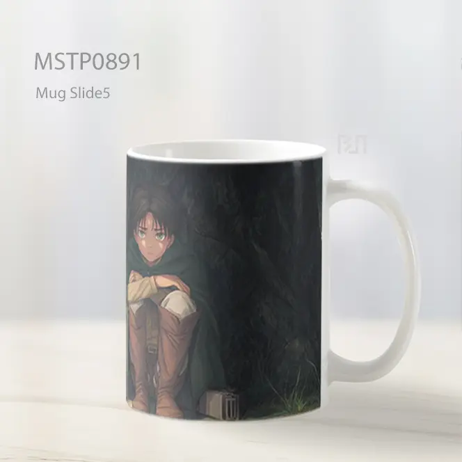Eren Yeager Merenung Di Bawah Pohon Mug MSTP0891 - All-side / Desain