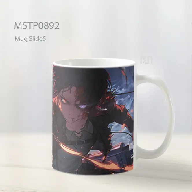 Eren Yeager Pahlawan Stylish Mug MSTP0892 - All-side / Desain