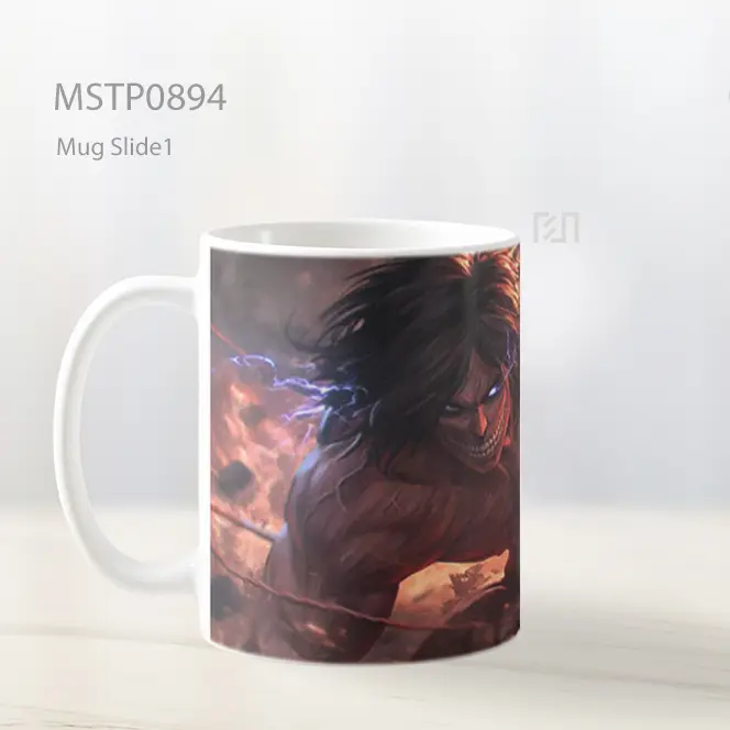 Eren Yeager Titan Penyerang Mug MSTP0894 - All-side / Desain