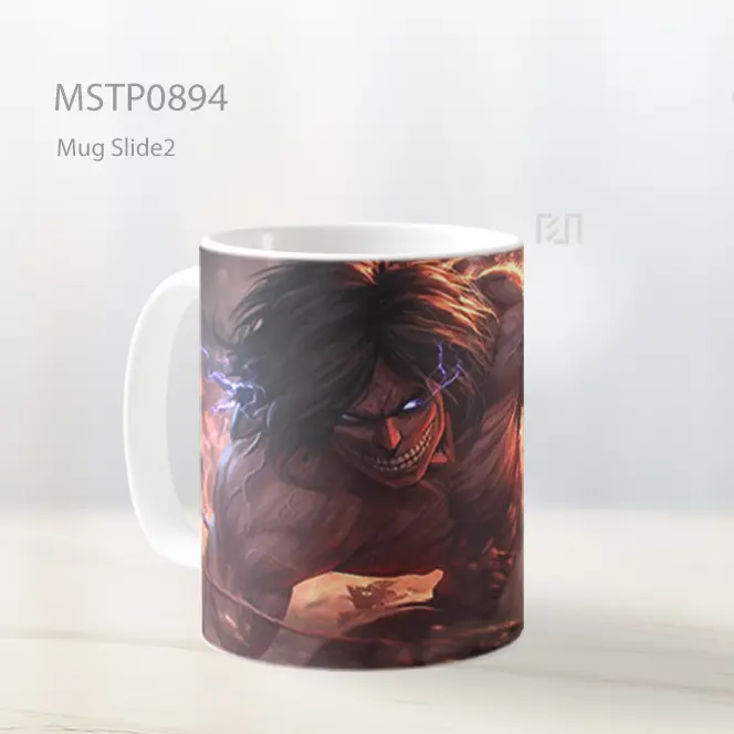 Eren Yeager Titan Penyerang Mug MSTP0894 - All-side / Desain
