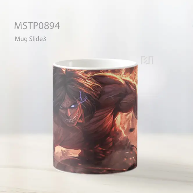 Eren Yeager Titan Penyerang Mug MSTP0894 - All-side / Desain