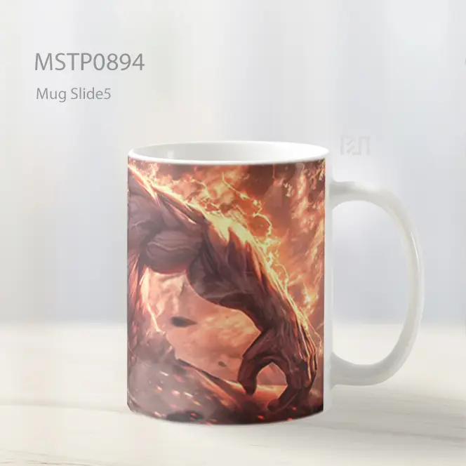 Eren Yeager Titan Penyerang Mug MSTP0894 - All-side / Desain