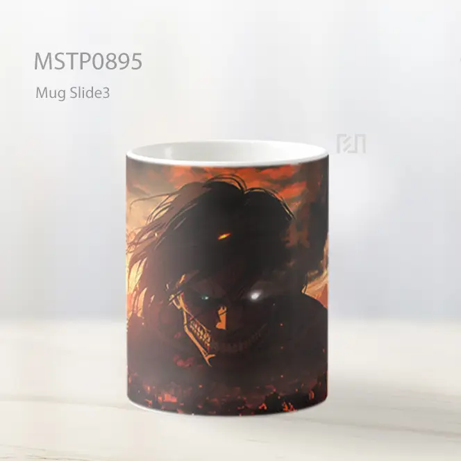 Eren Yeager Titan Senja Hancur Mug MSTP0895 - All-side / Desain
