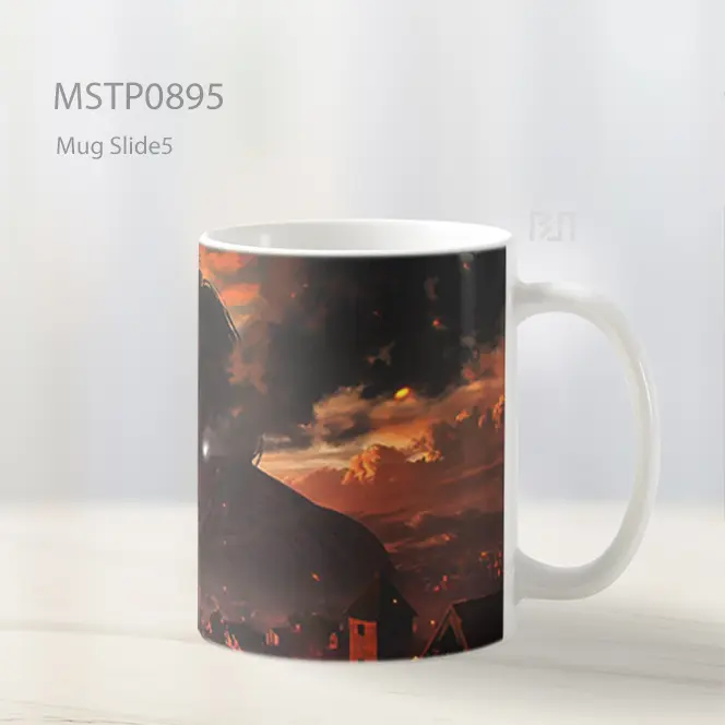 Eren Yeager Titan Senja Hancur Mug MSTP0895 - All-side / Desain