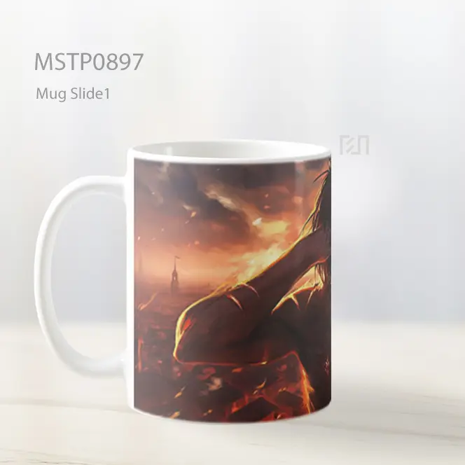 Eren Yeager Titan Mug MSTP0897 - All-side / Desain