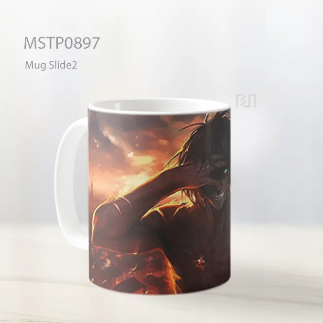 Eren Yeager Titan Mug MSTP0897 - All-side / Desain
