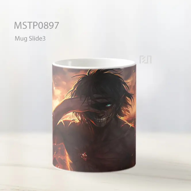 Eren Yeager Titan Mug MSTP0897 - All-side / Desain