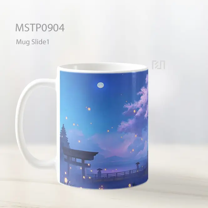 Estetika Anime Rumah Pohon Latar Mug MSTP0904 - All-side / Desain