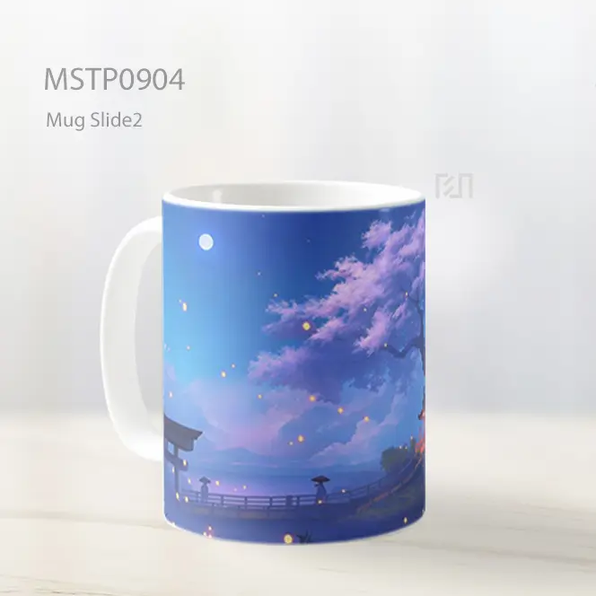 Estetika Anime Rumah Pohon Latar Mug MSTP0904 - All-side / Desain
