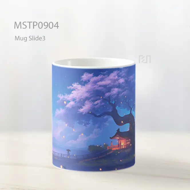 Estetika Anime Rumah Pohon Latar Mug MSTP0904 - All-side / Desain