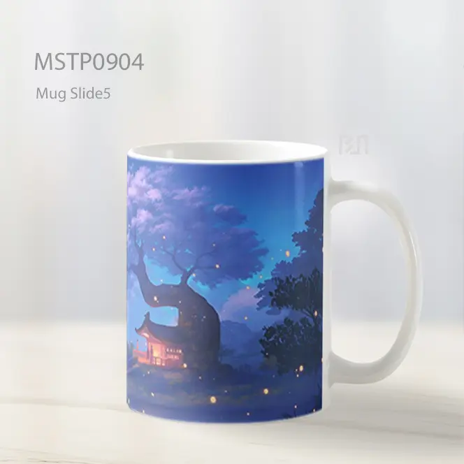 Estetika Anime Rumah Pohon Latar Mug MSTP0904 - All-side / Desain