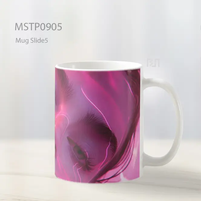Estetika Merah Muda Wajah Dekat Mug MSTP0905 - All-side / Desain