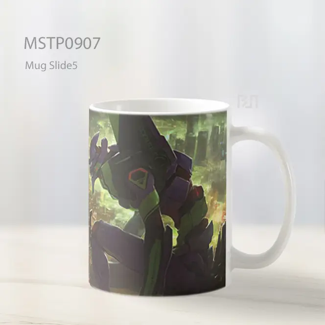 Evangelion Eva 01 Kota Mug MSTP0907 - All-side / Desain