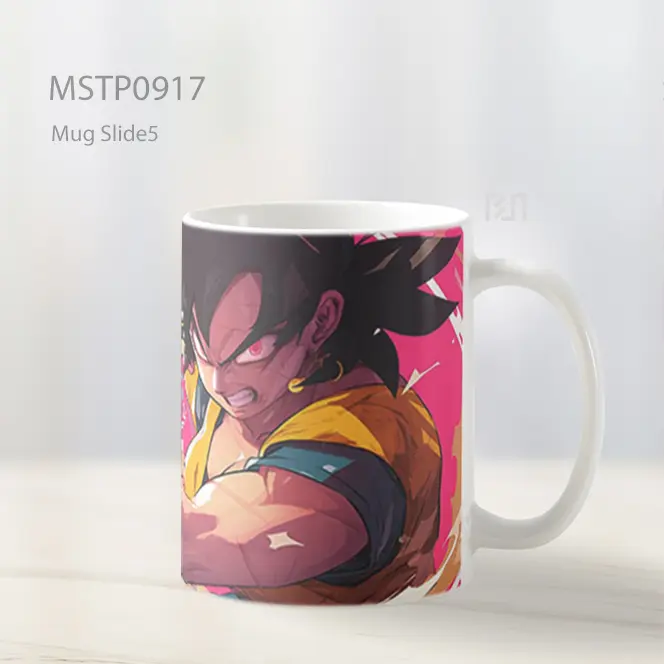 Female Goku Transformasi Super Saiyan Mug MSTP0917 - All-side / Desain