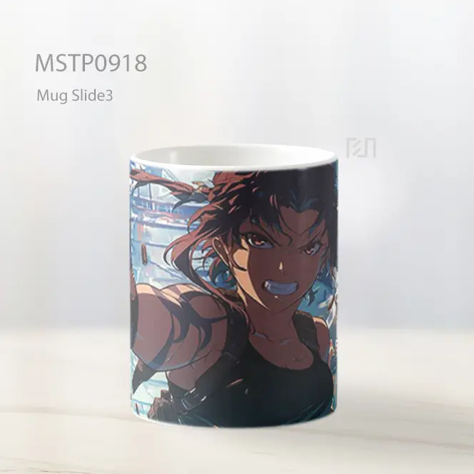 Fierce Revy Pertarungan Black Lagoon Mug MSTP0918 - All-side / Desain