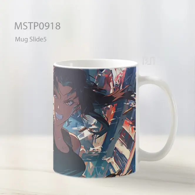 Fierce Revy Pertarungan Black Lagoon Mug MSTP0918 - All-side / Desain
