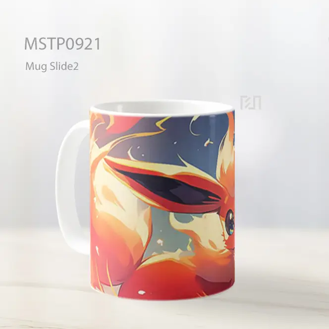 Flareon Api Menggemaskan Mug MSTP0921 - All-side / Desain
