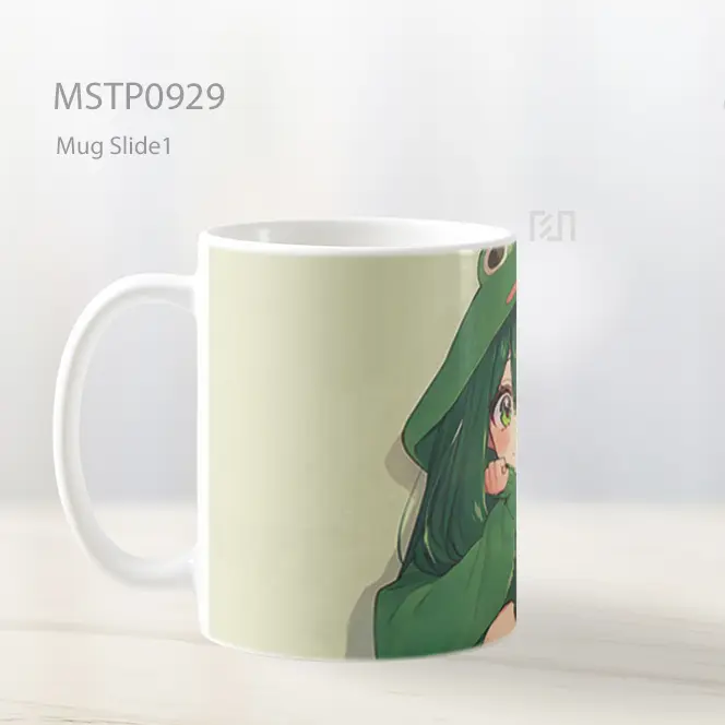 Froggy Gadis Anime Estetika Mug MSTP0929 - All-side / Desain