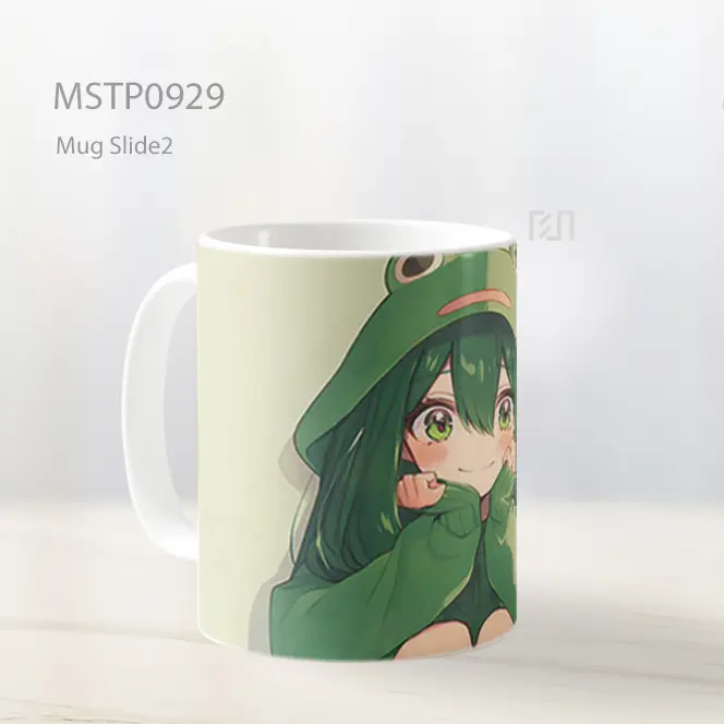 Froggy Gadis Anime Estetika Mug MSTP0929 - All-side / Desain