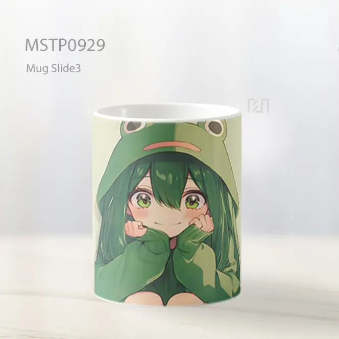 Froggy Gadis Anime Estetika Mug MSTP0929 - All-side / Desain