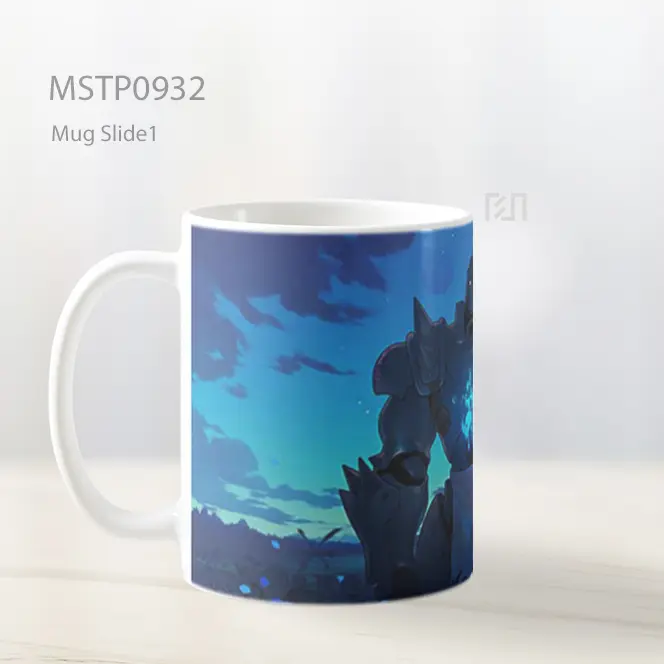 Fullmetal Alchemist Alphonse Elric Dengan Api Biru Mug MSTP0932 - All-side / Desain