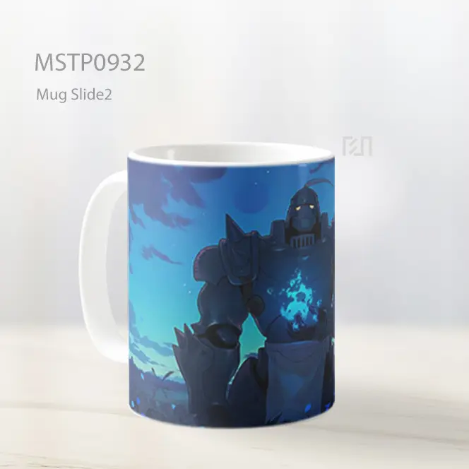 Fullmetal Alchemist Alphonse Elric Dengan Api Biru Mug MSTP0932 - All-side / Desain