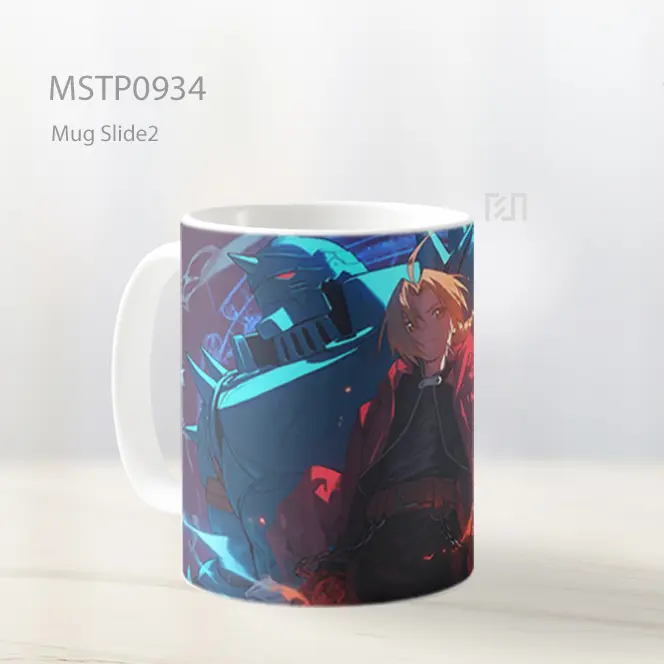 Fullmetal Alchemist Edward And Alphonse Aksi Mug MSTP0934 - All-side / Desain