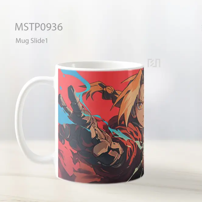 Fullmetal Edward And Alphonse Brotherhood Mug MSTP0936 - All-side / Desain