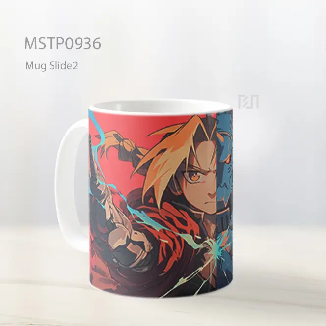 Fullmetal Edward And Alphonse Brotherhood Mug MSTP0936 - All-side / Desain