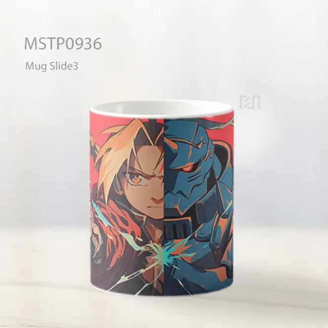 Fullmetal Edward And Alphonse Brotherhood Mug MSTP0936 - All-side / Desain