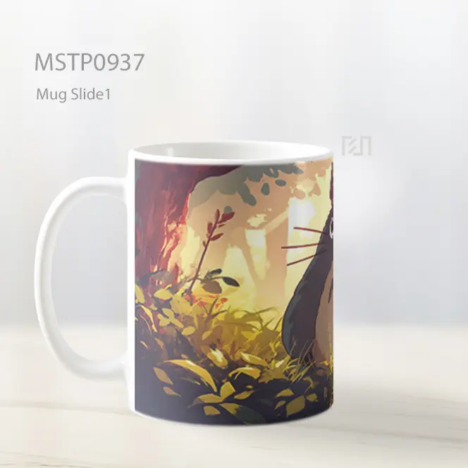 Funny Totoro Ghibli Hutan Mug MSTP0937 - All-side / Desain