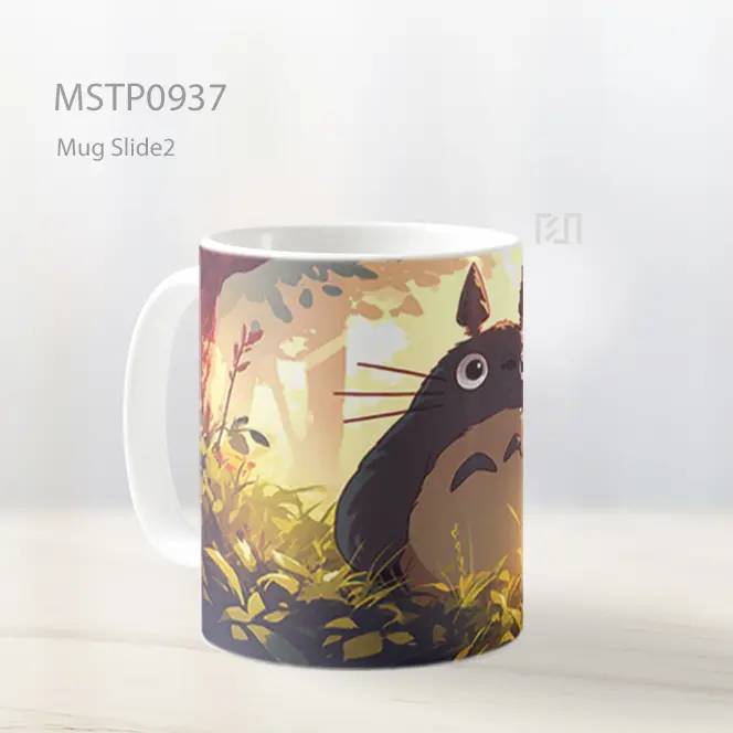Funny Totoro Ghibli Hutan Mug MSTP0937 - All-side / Desain
