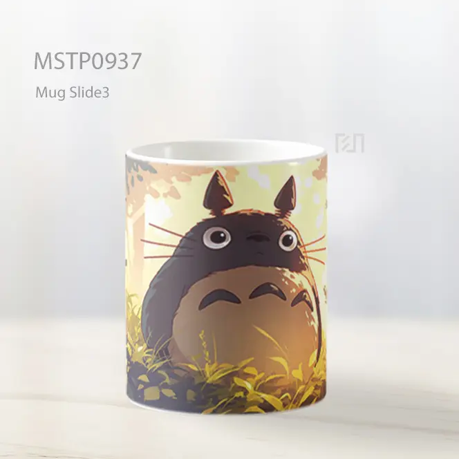 Funny Totoro Ghibli Hutan Mug MSTP0937 - All-side / Desain