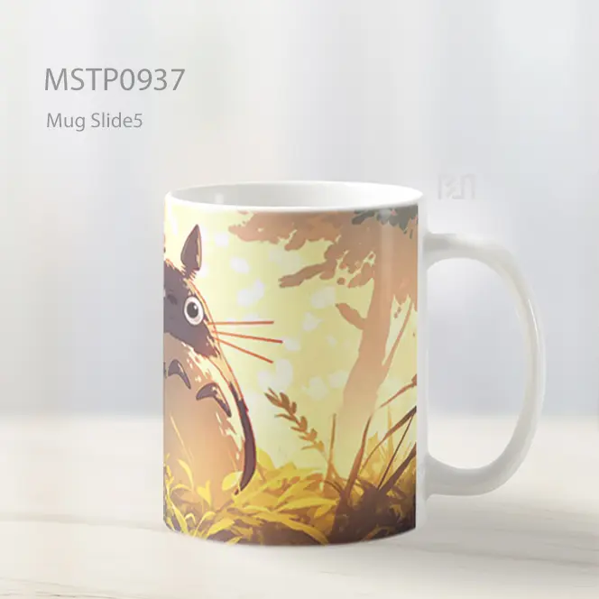 Funny Totoro Ghibli Hutan Mug MSTP0937 - All-side / Desain