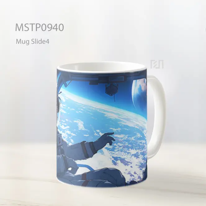 Gadis Anime Astronot Di Luar Angkasa Mug MSTP0940