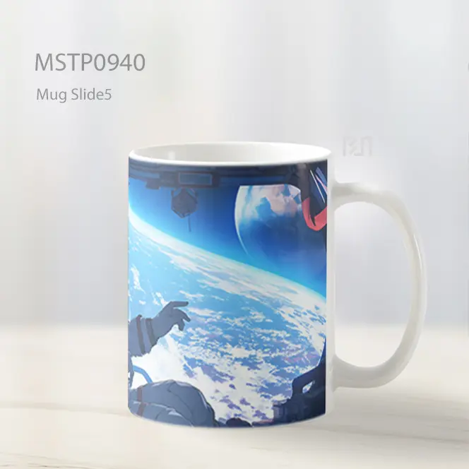 Gadis Anime Astronot Di Luar Angkasa Mug MSTP0940 - All-side / Desain