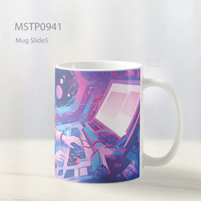 Gadis Anime Astronot Sci Fi Aesthetic Mug MSTP0941 - All-side / Desain