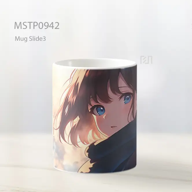 Gadis Anime Blur Latar Cahaya Mug MSTP0942 - All-side / Desain