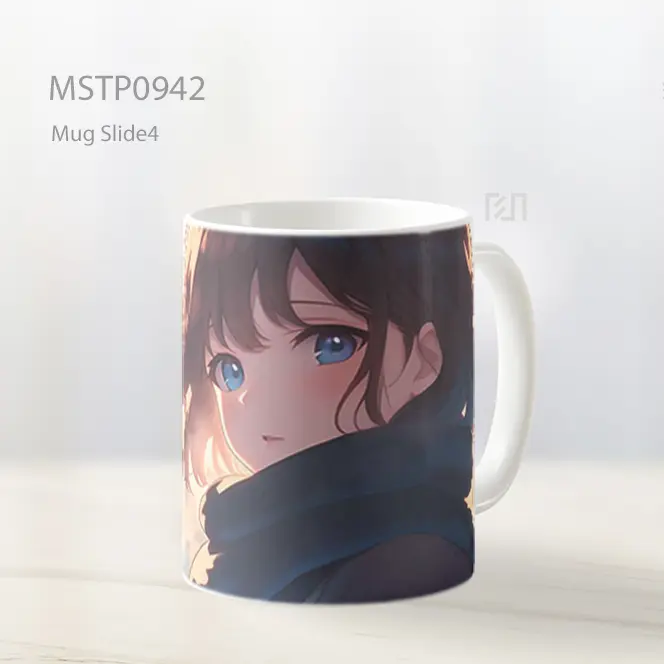 Gadis Anime Blur Latar Cahaya Mug MSTP0942