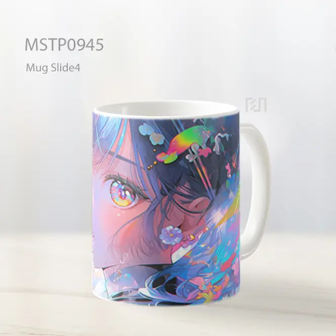 Gadis Anime Cantik Dengan Mata Pelangi Mug MSTP0945