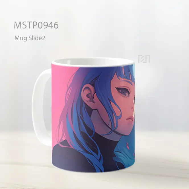 Gadis Anime Cantik Mug MSTP0946 - All-side / Desain