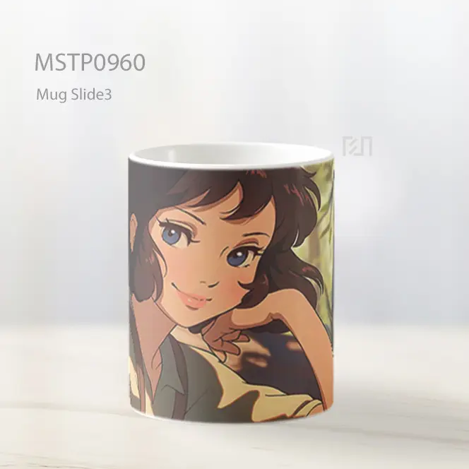 Gadis Anime Gaya Seni Hutan Bersinar Mug MSTP0960 - All-side / Desain
