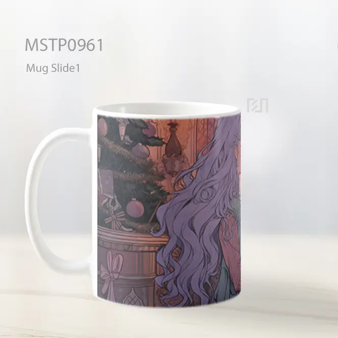 Gadis Anime Hadiah Natal Mug MSTP0961 - All-side / Desain