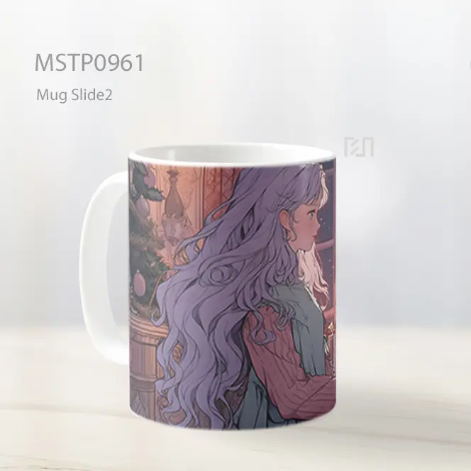 Gadis Anime Hadiah Natal Mug MSTP0961 - All-side / Desain