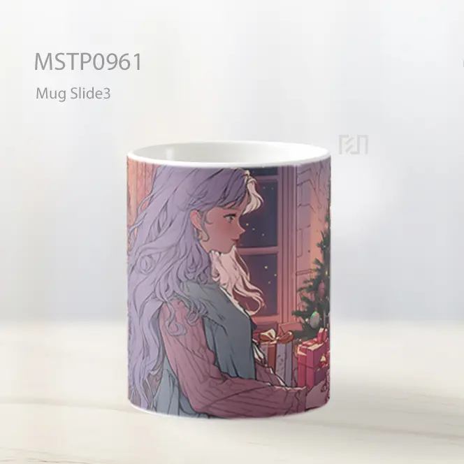 Gadis Anime Hadiah Natal Mug MSTP0961 - All-side / Desain
